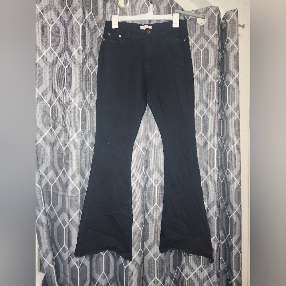 Black Flared Pants